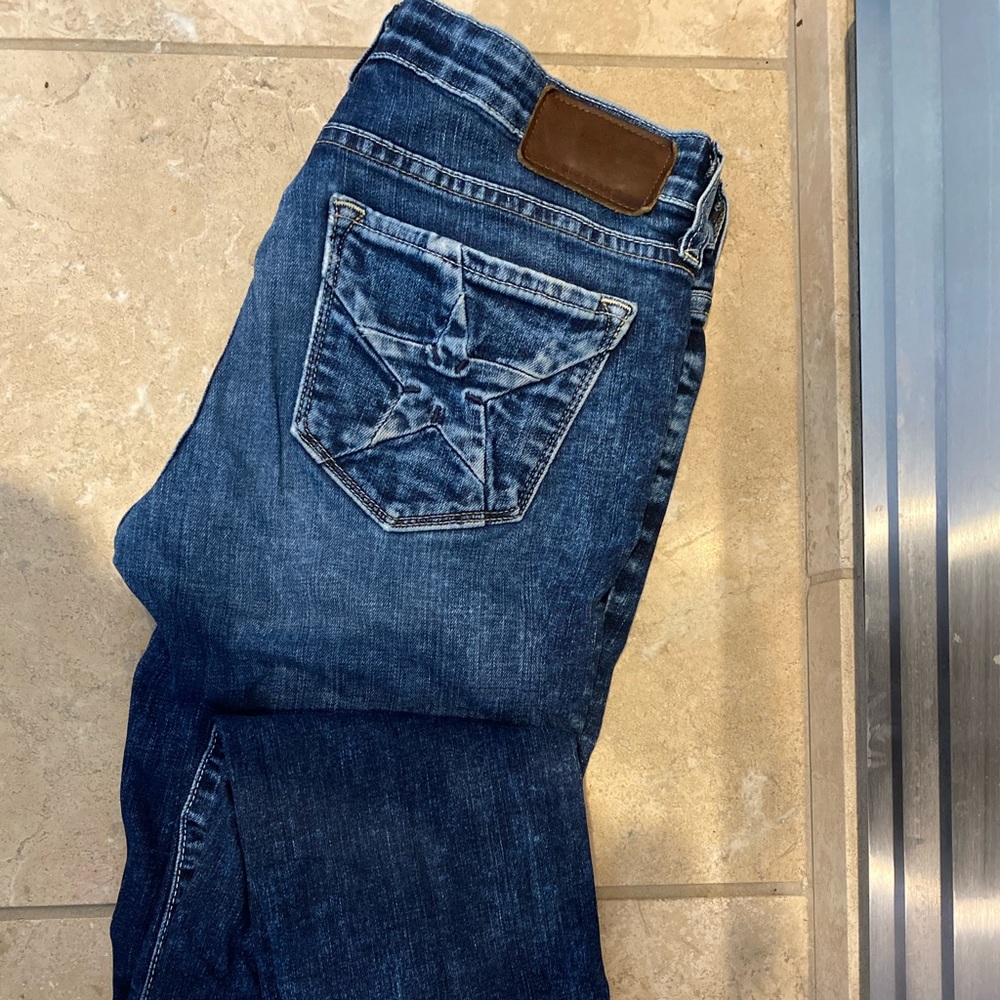 Distressed jeans